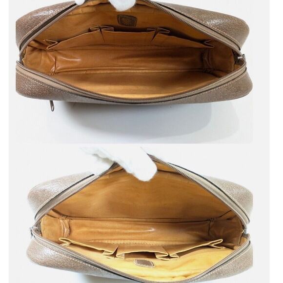 Authentic Vintage Gucci Brown Leather Clutch Purse Sherry Line - Picture 7 of 8